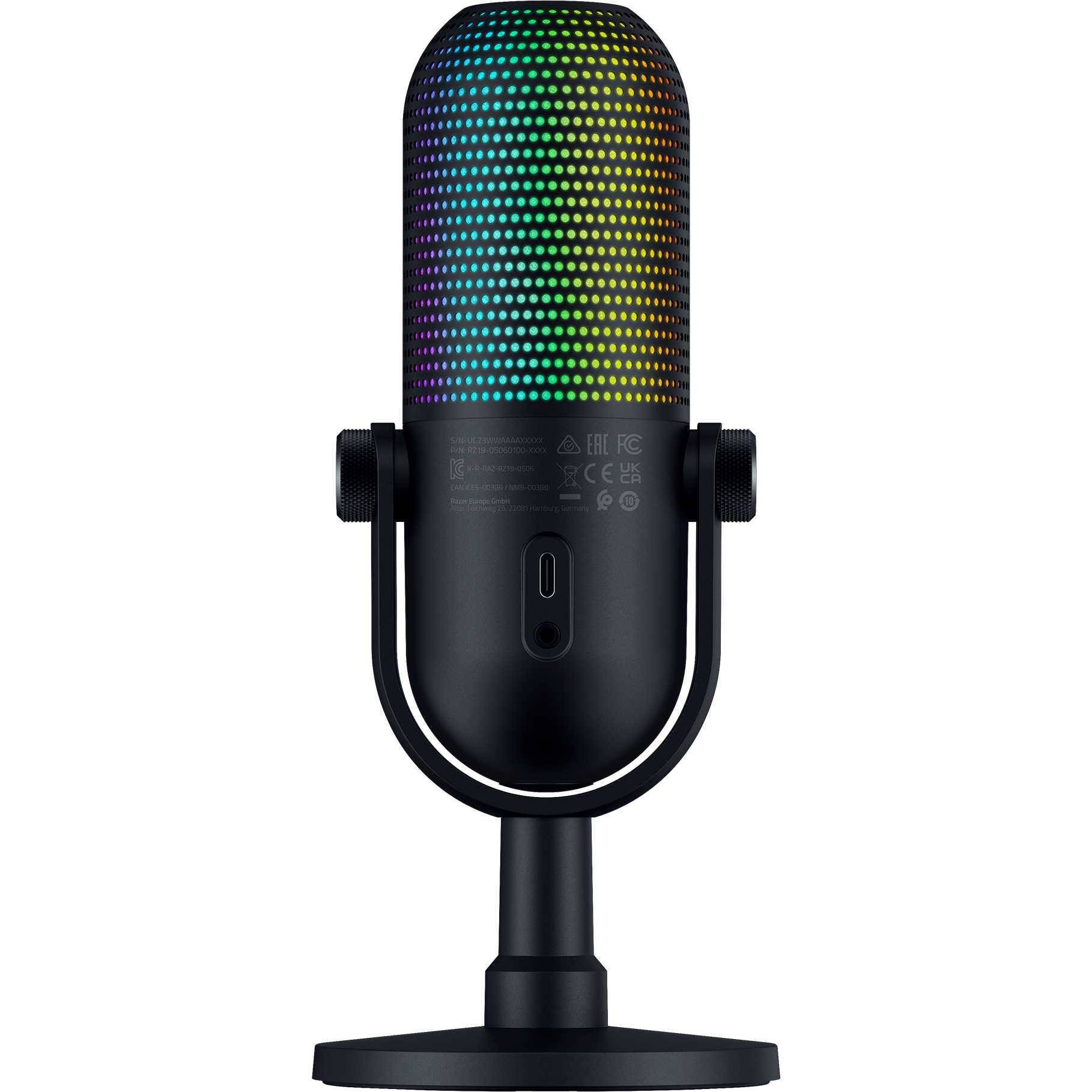 RAZER Seiren V3 Chroma RGB-USB-Mikrofon mit Tap-to-Mute, schwarz