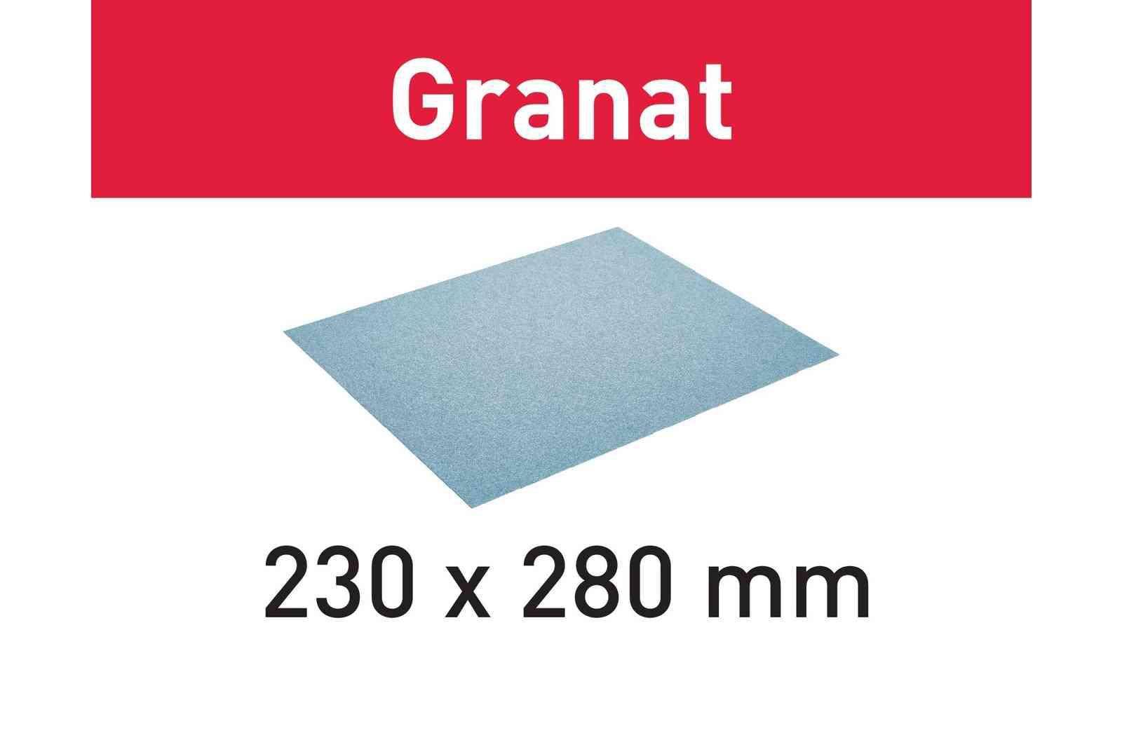 Festool Schleifpapier Granat 230 x 280 P80 GR/10 - 201258