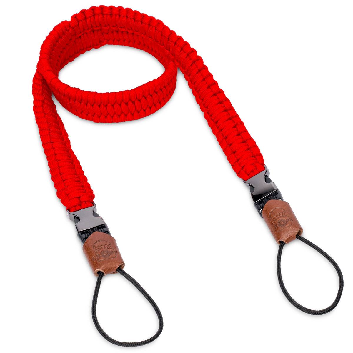C-ROPE Kameragurt Traveler aus Paracord 140cm Bright Red retail