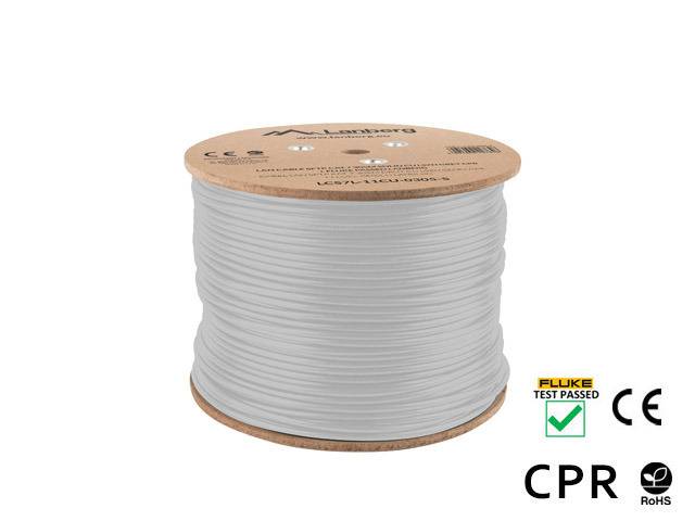 LANBERG Verlegekabel CAT.7 SFTP 305m LSZH Kupfer Fluke gr Multimedia-Technik Cat7 Kabel Netzwerk