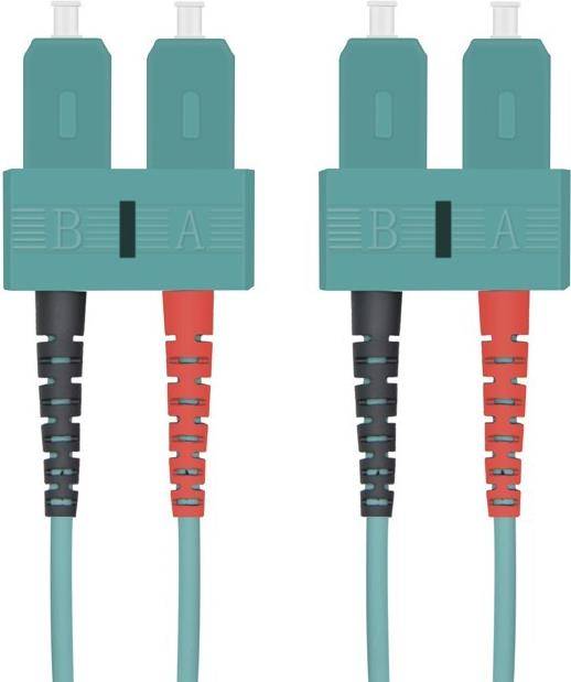 Helos 255266 LWL Patchkabel SC/SC Duplex 50/125µm aqua