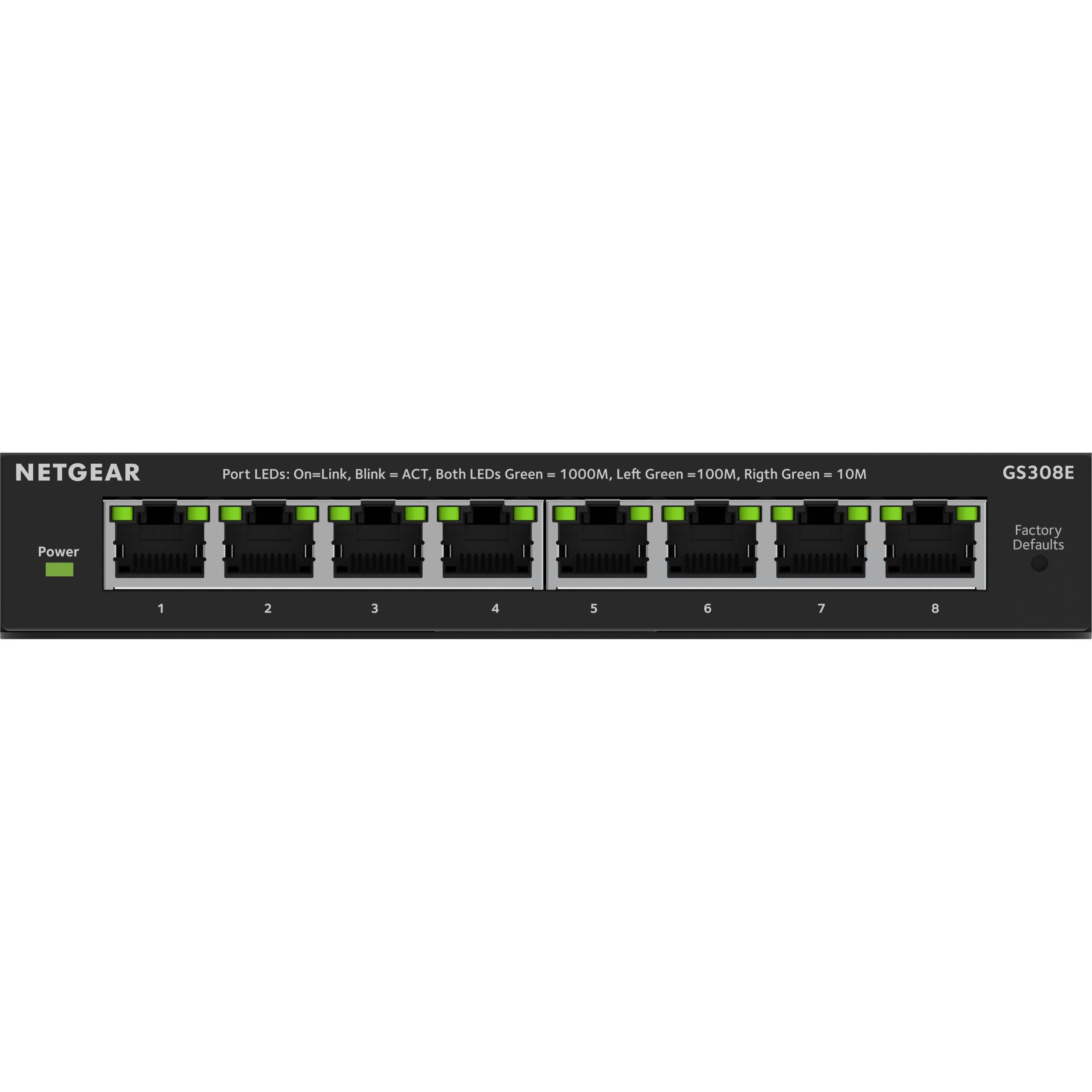 NETGEAR GS308E Ethernet Switch 8 Port 16 GBit/s