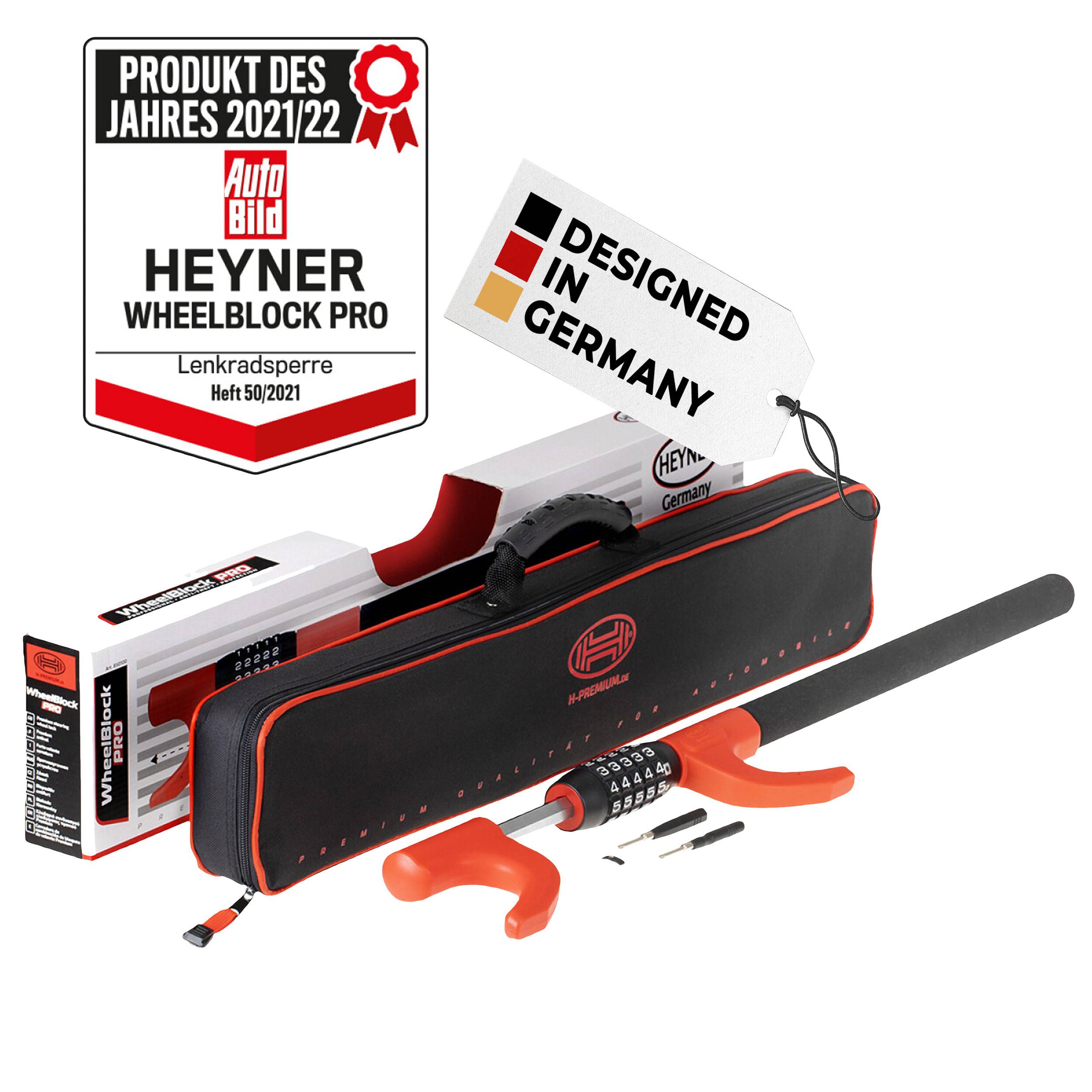 HEYNER® Lenkradsperre für SUNLIGHT T68 Wegfahrsperre mit Zahlenschloss Diebstahlsicherung extra lang