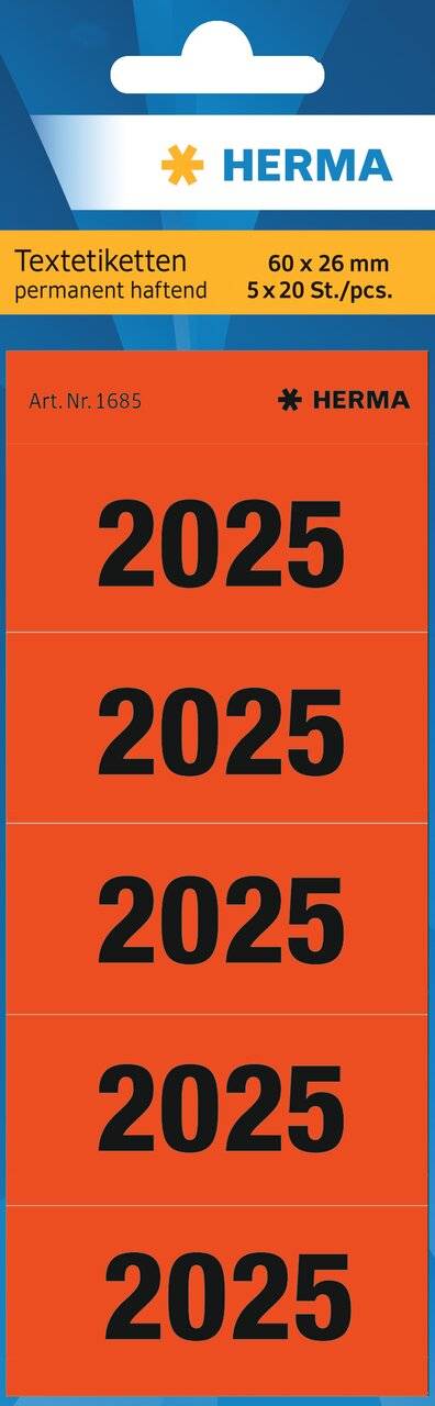 HERMA Jahreszahlen 2025 Rot
