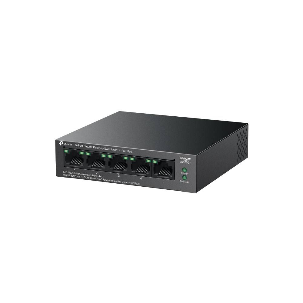 LiteWave LS105GP V1 - Switch - 4 x 10/100/1000 (PoE+)