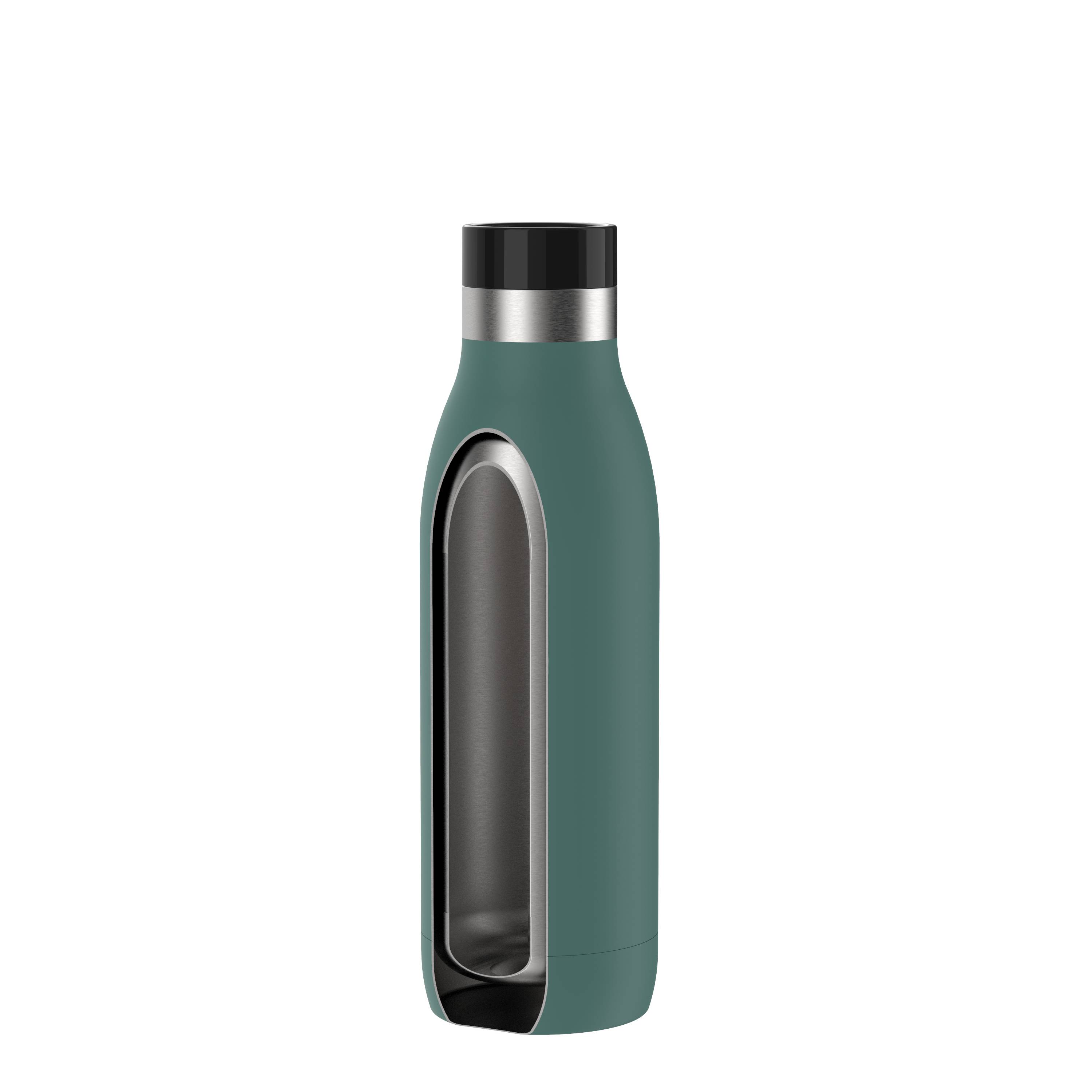 EMSA Bludrop Color Bludrop 0,7 L petrol N31110, Tägliche Nutzung, 700 ml, Edelstahl, Grün, 12 h, 6 h