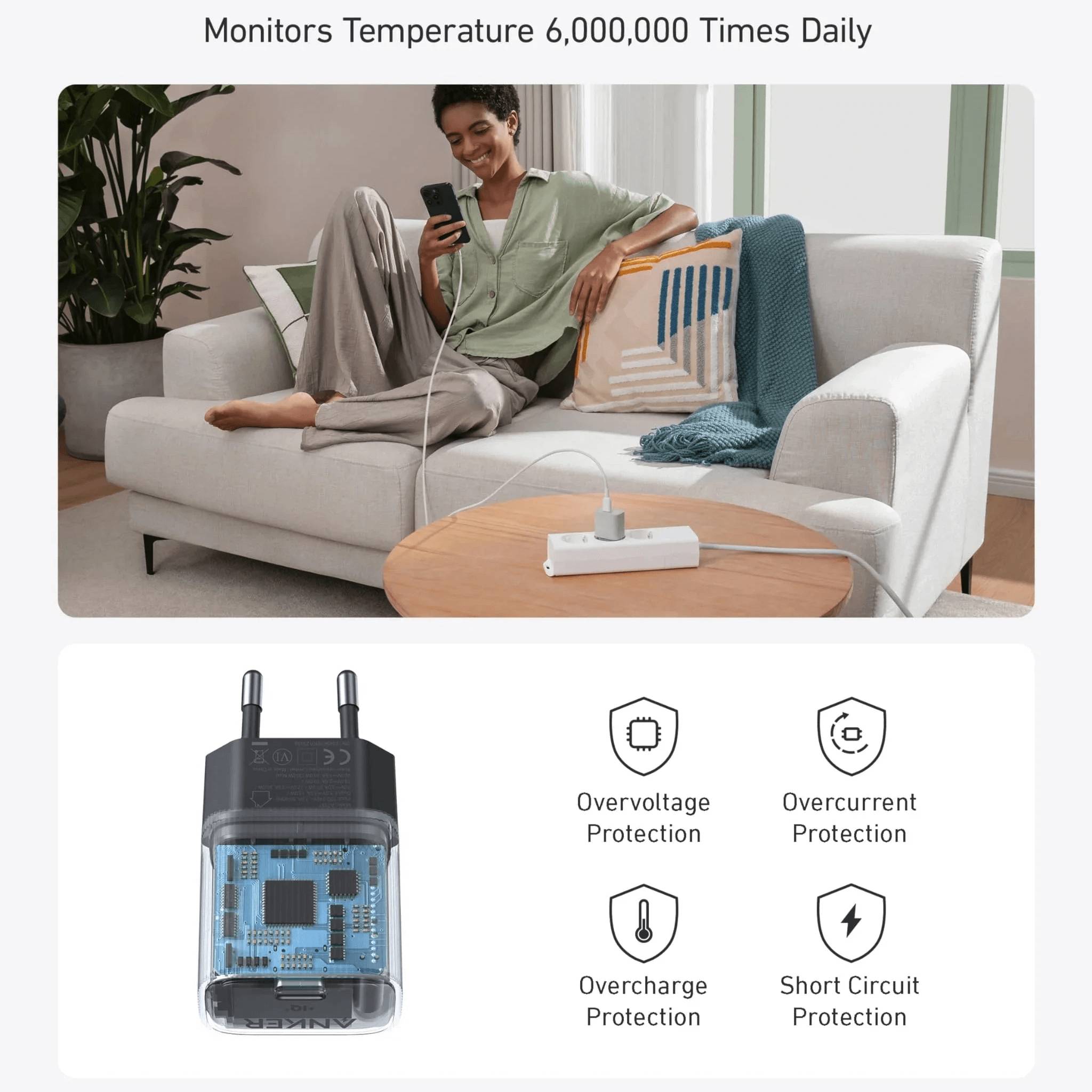 Anker Nano 30W USB-C Ladegerät, schwarz A2337G11