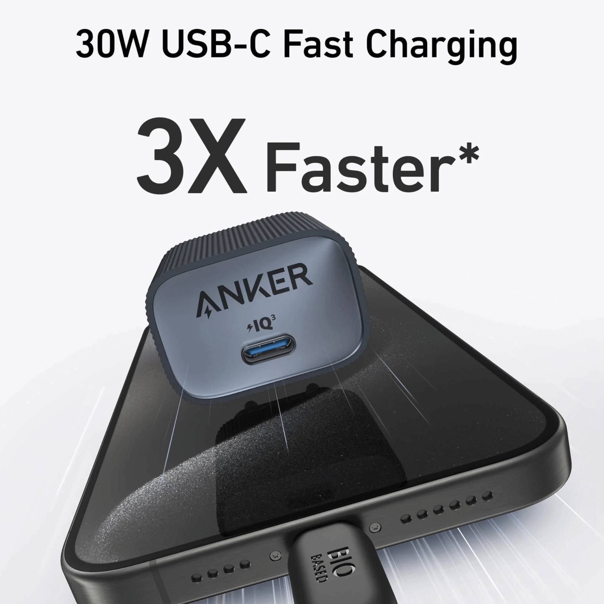 Anker Nano 30W USB-C Ladegerät, schwarz A2337G11