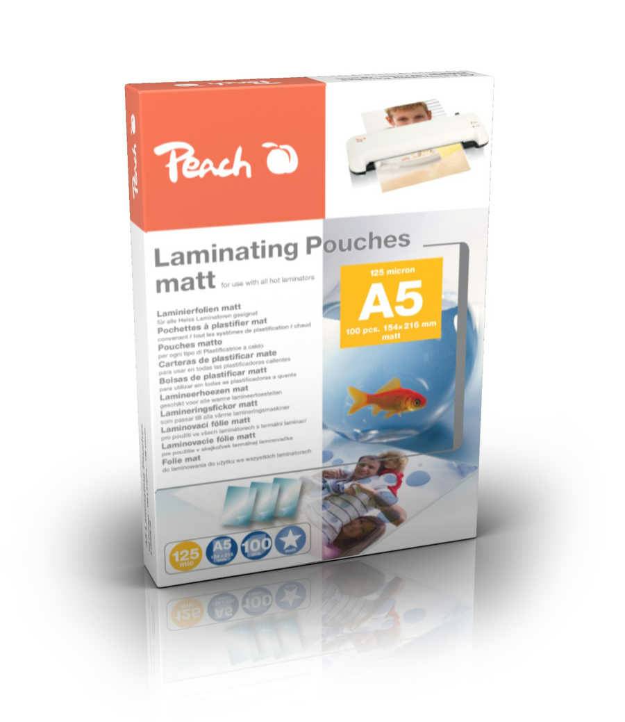 PEACH - Laminierfolien A5 154x216mm 125mic matt