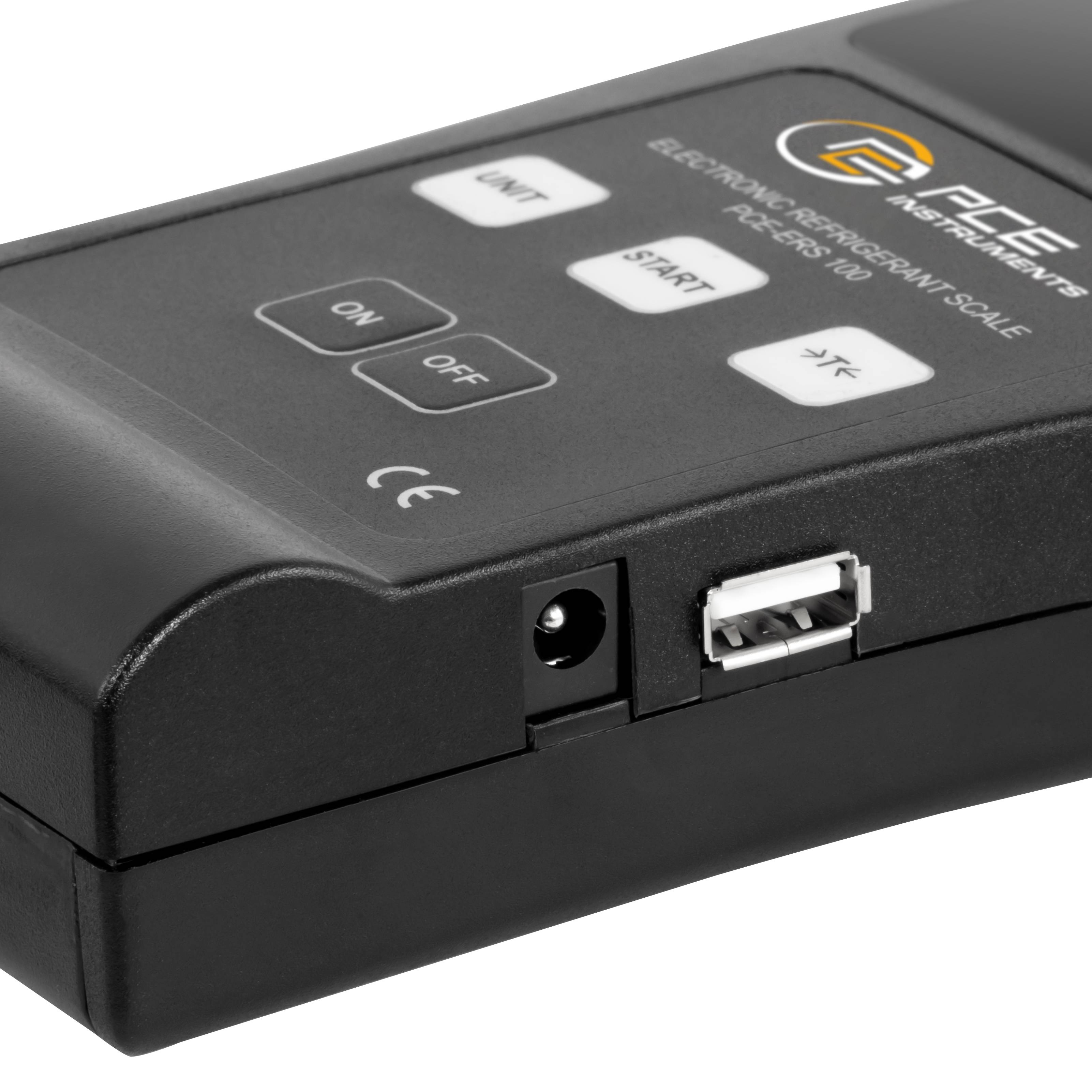 PCE Instruments PCE-ERS 100 Kältemittelwaage PCE-ERS 100 Wägebereich (max.) 100kg batteriebetrieben Schwarz