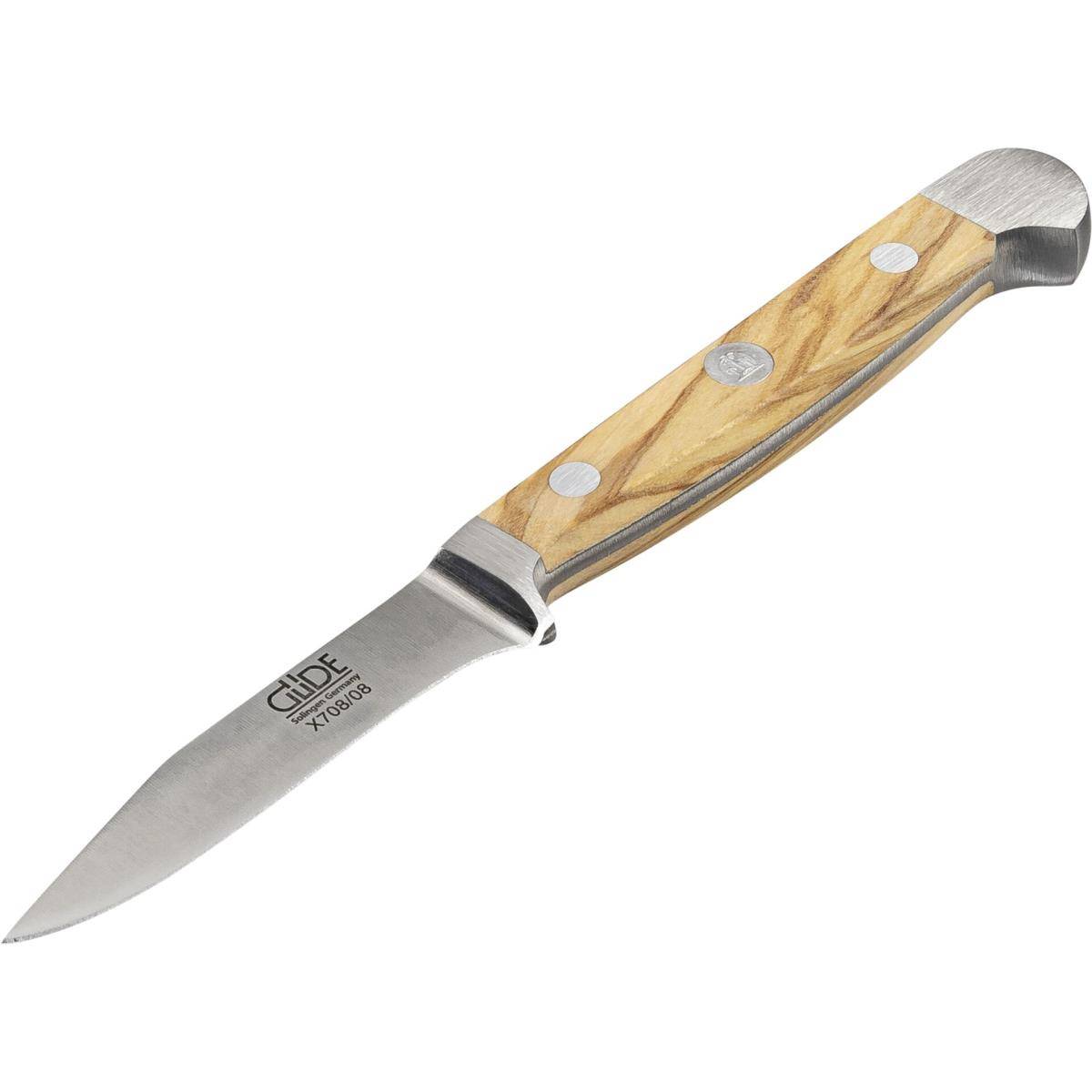 GÜDE Alpha Gemüsemesser 8 cm Olive