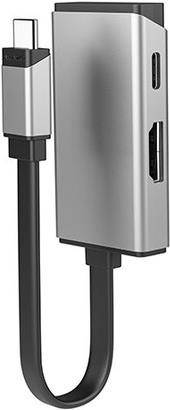 Alogic MagForce DUO Charge - Videoadapter - USB-C männlich zu HDMI, USB-C (nur Spannung)