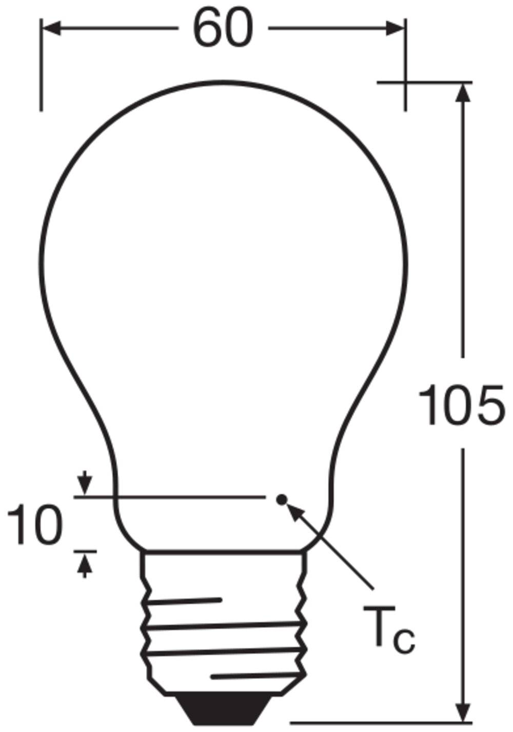 Ledvance Classic LED E27 Birne Fadenlampe Matt 7.5W 1055lm - 840 Kaltweiß | Dimmbar - Ersatz für 75W