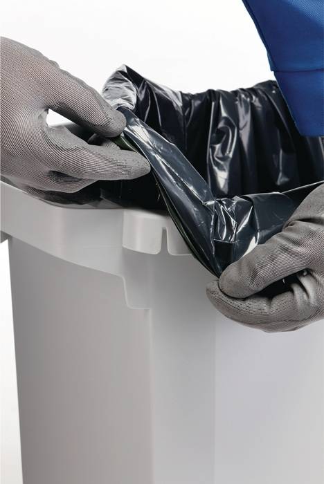 Durable DURABIN ECO 1800503050 Mülleimer 60 l Kunststoff (B x H x T) 590 x 600 x 282 mm Grau 1 St.