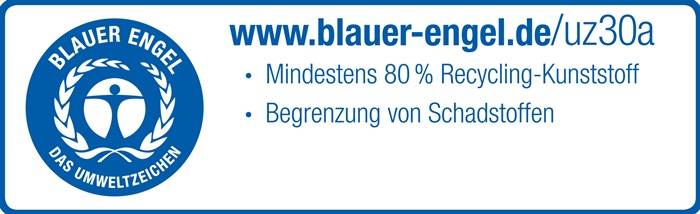Durable DURABIN ECO 1800503050 Mülleimer 60 l Kunststoff (B x H x T) 590 x 600 x 282 mm Grau 1 St.