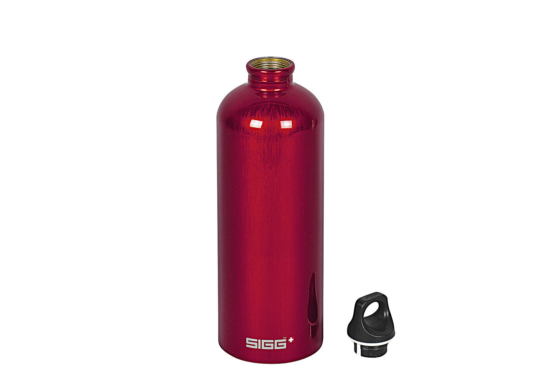 Wasserflasche Traveller1 Liter rot