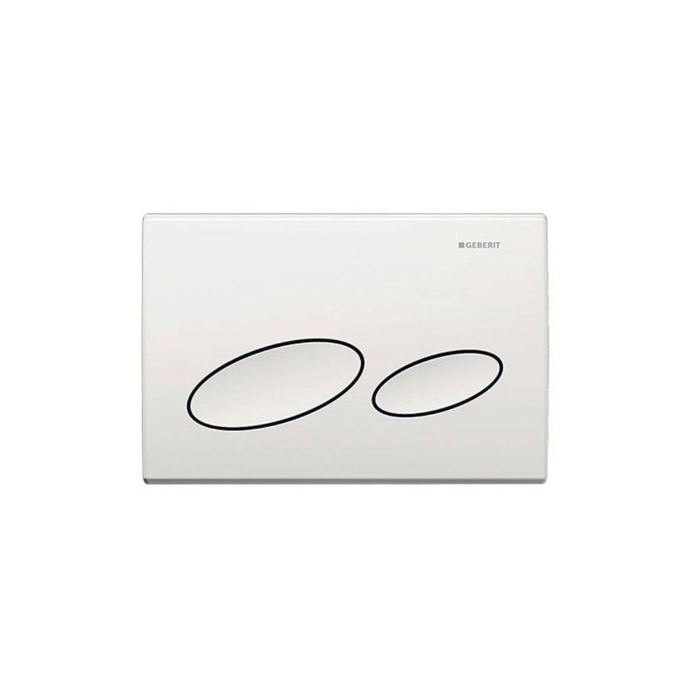Geberit Betätigungsplatte Kappa20, 2-Mengen-Spülung, Kunststoff, Weiß, 115228111