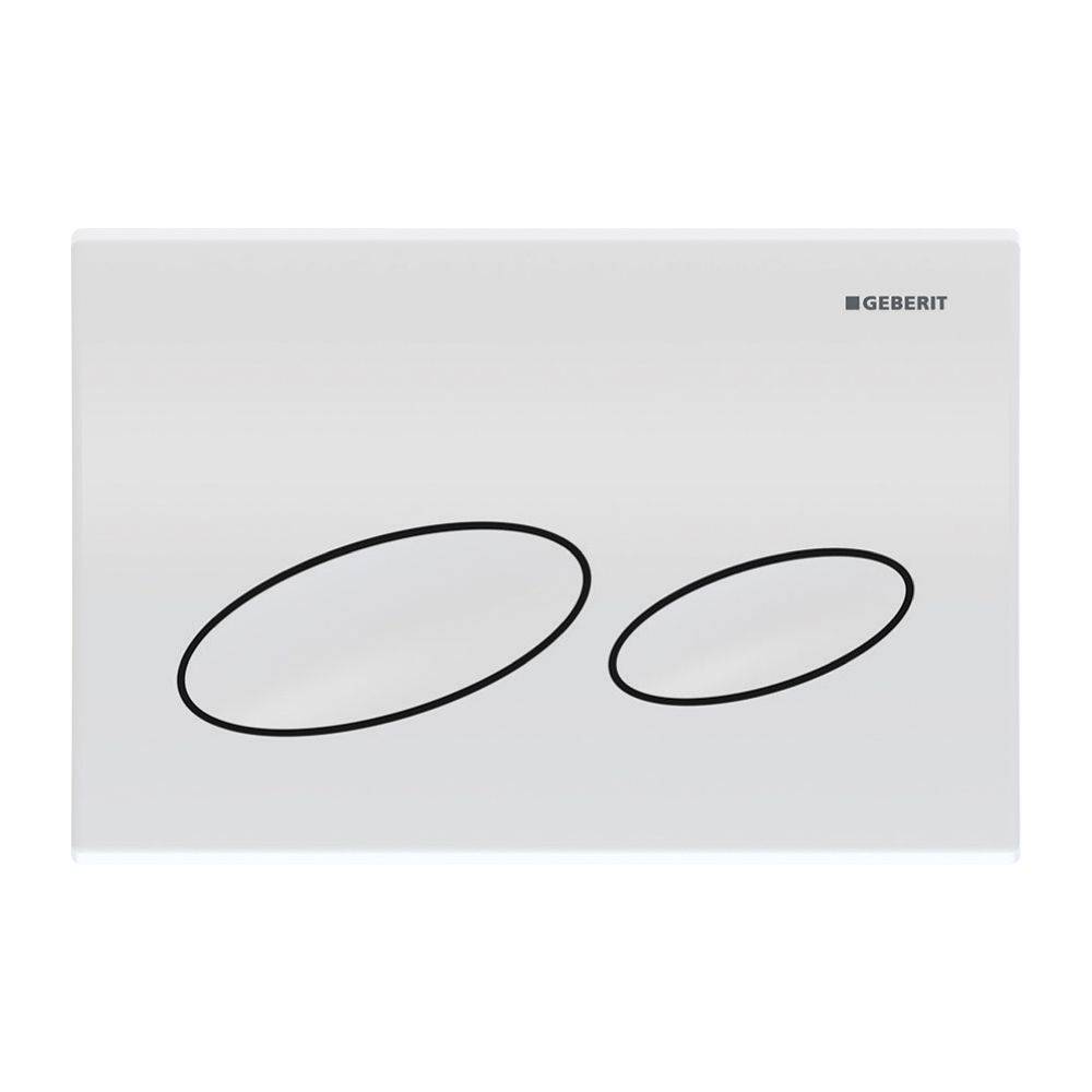 Geberit Betätigungsplatte Kappa20, 2-Mengen-Spülung, Kunststoff, Weiß, 115228111
