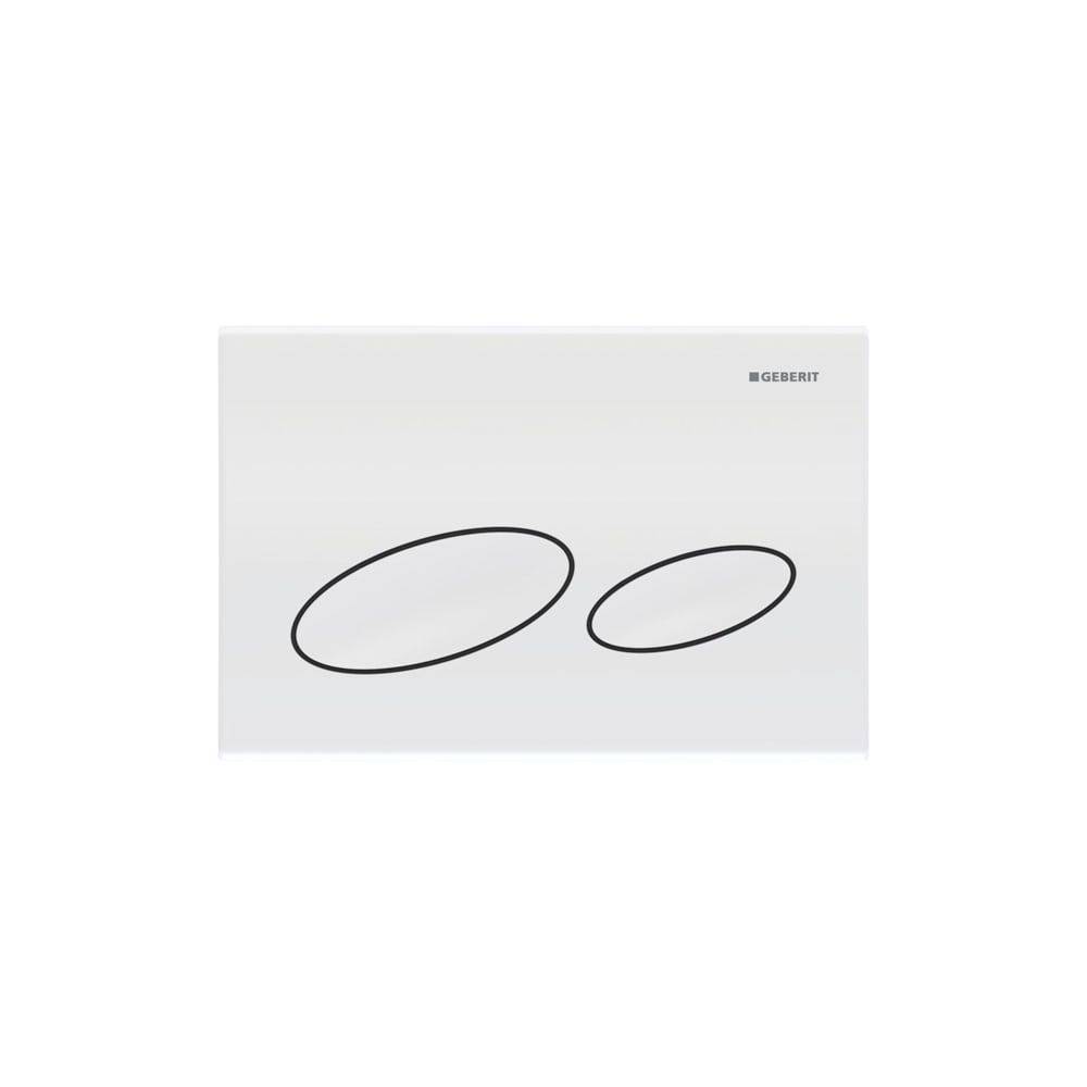 Geberit Betätigungsplatte Kappa20, 2-Mengen-Spülung, Kunststoff, Weiß, 115228111