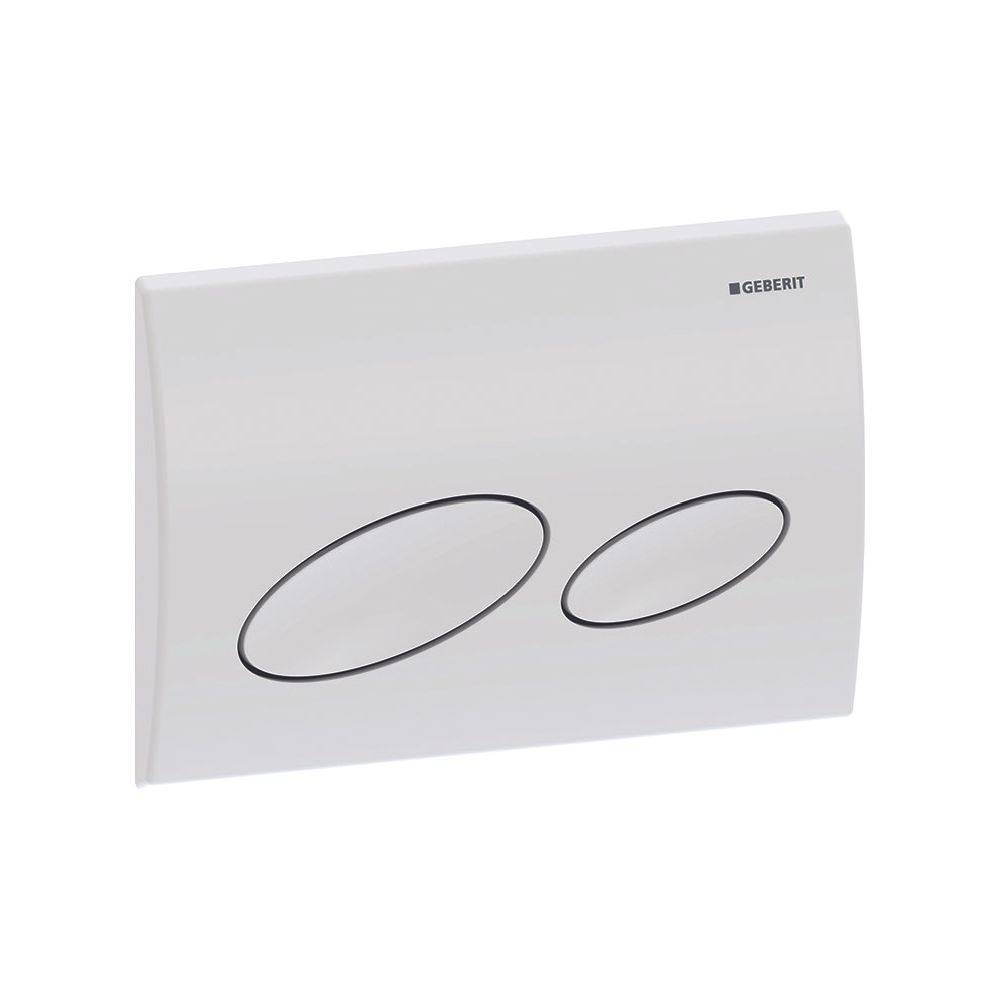 Geberit Betätigungsplatte Kappa20, 2-Mengen-Spülung, Kunststoff, Weiß, 115228111