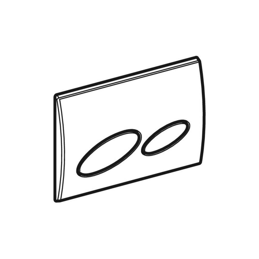 Geberit Kappa 20 Drückerplatte, 2-Mengen-Spülung, Weiß