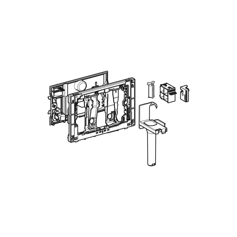 Geberit Einschub für DuoFresh Stick, Sigma Unterputzspülkasten 12cm, Hochglanz verchromt