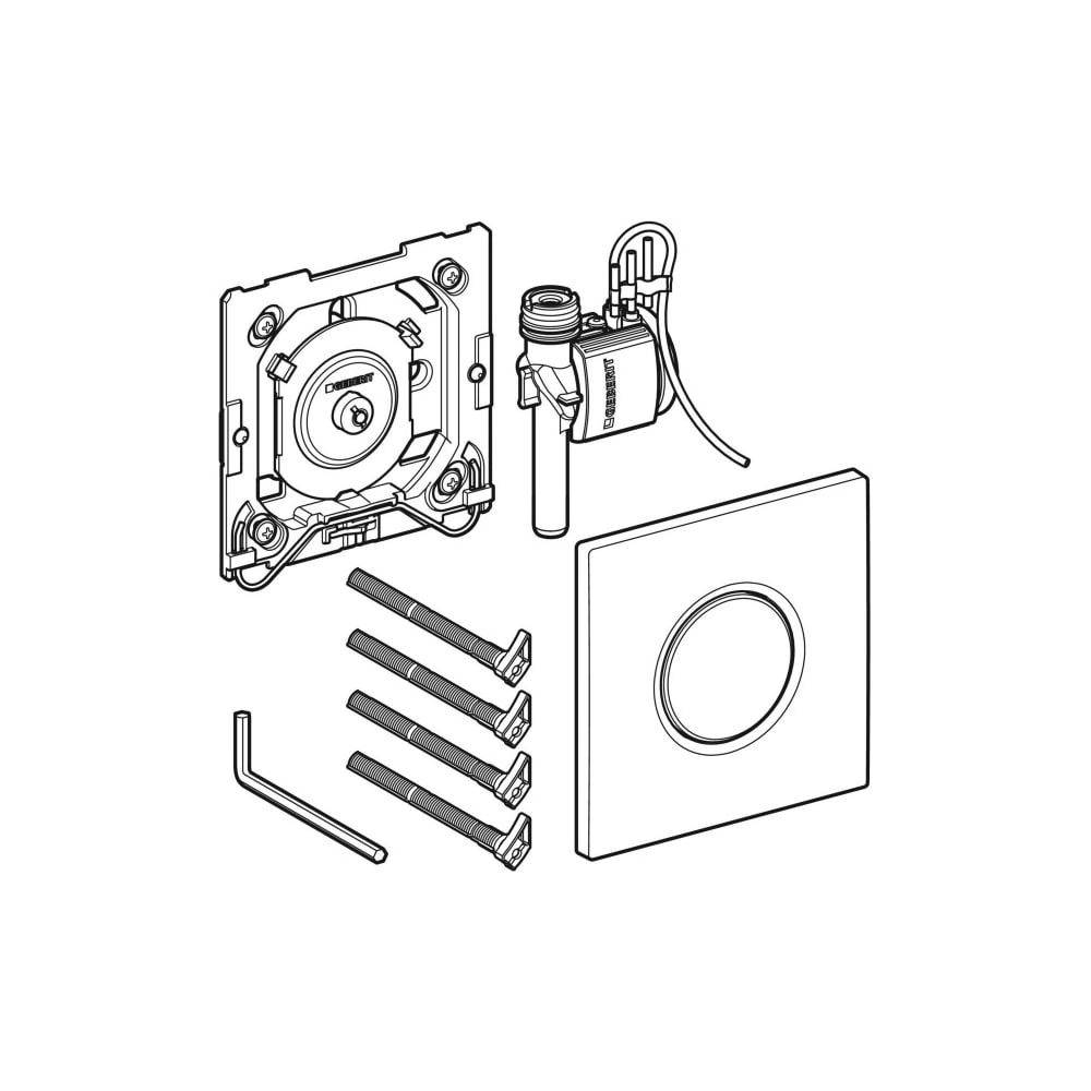 GEBERIT Typ 01 UR-Strg., pneum. Spülausl weiß