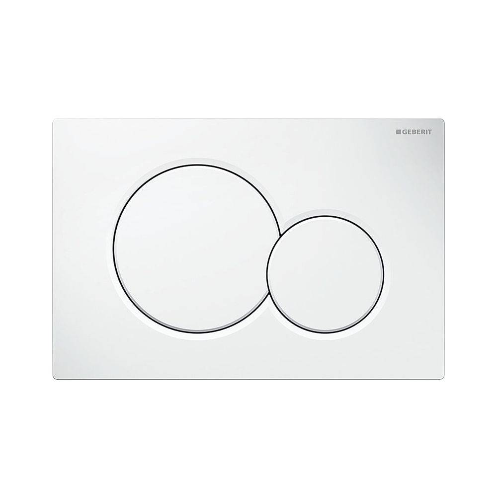 Geberit Betätigungsplatte Sigma01, 2-Mengen-Spülung, Kunststoff, Alpinweiß