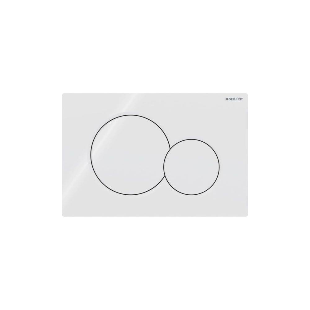 Geberit Sigma 01 Drückerplatte für 2-Mengen-Spülung weiß