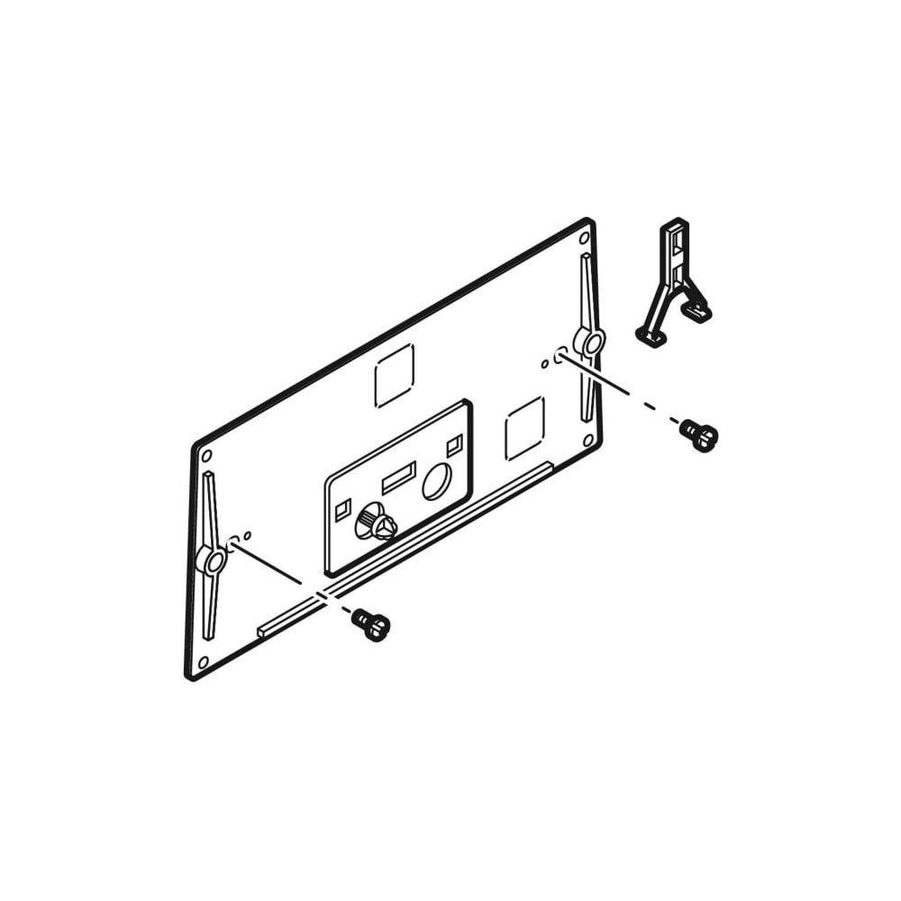 Geberit Schutzplatte für Installationssysteme, mit Bügel und Hebelmechanik, 240026001