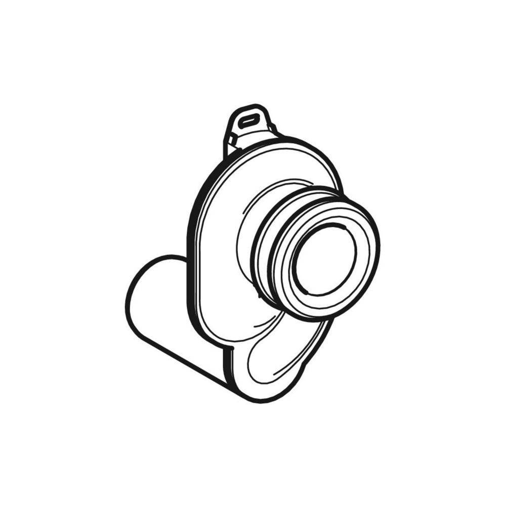Geberit Urinalgeruchsverschluss Abgang horizontal Außendurchmesser 50mm, Alpinweiß