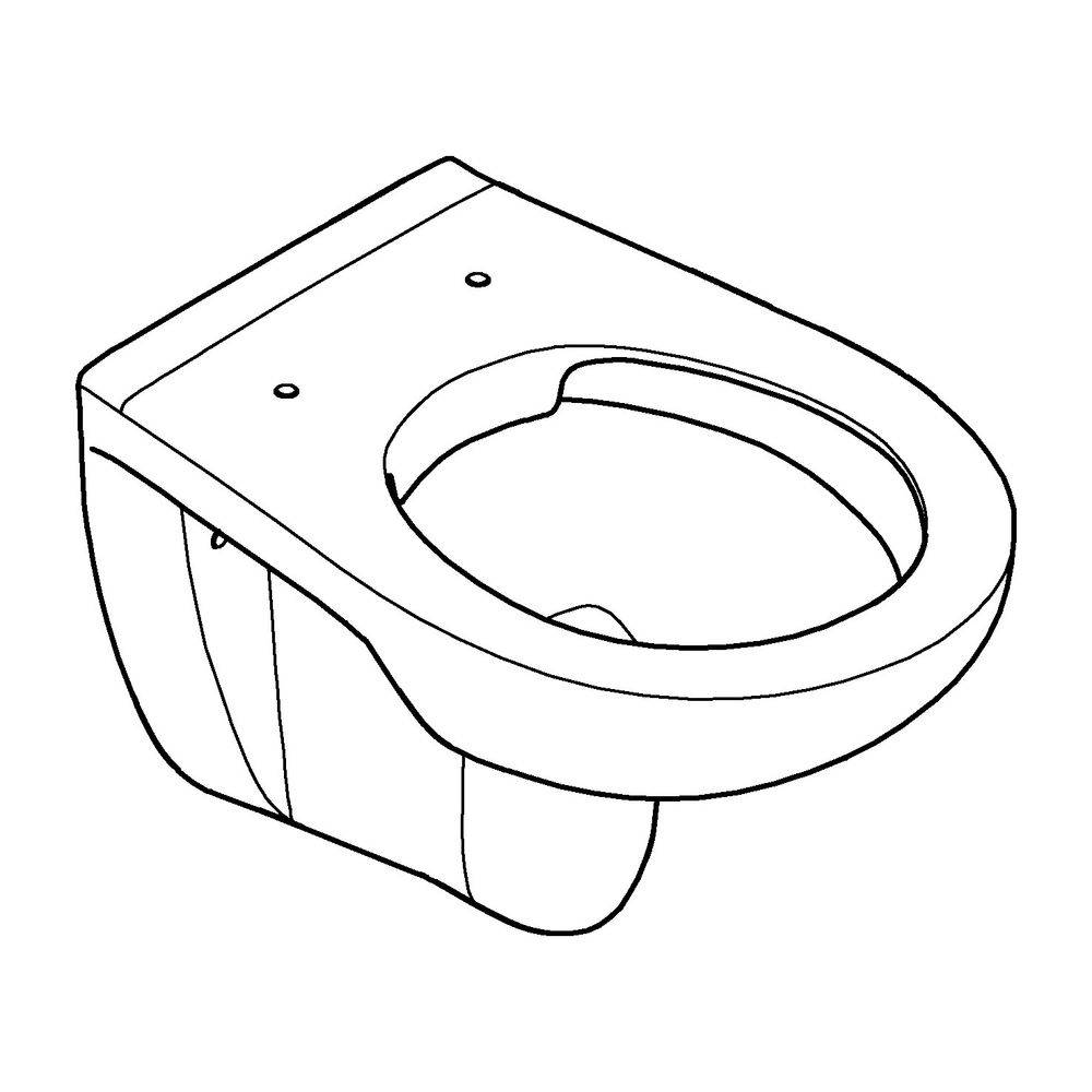 Grohe Wand-Tiefspül-WC Bau Keramik, Abgang waagerecht, spülrandlos, für UP-Spülkasten, aus Sanitärkeramik, Alpinweiß