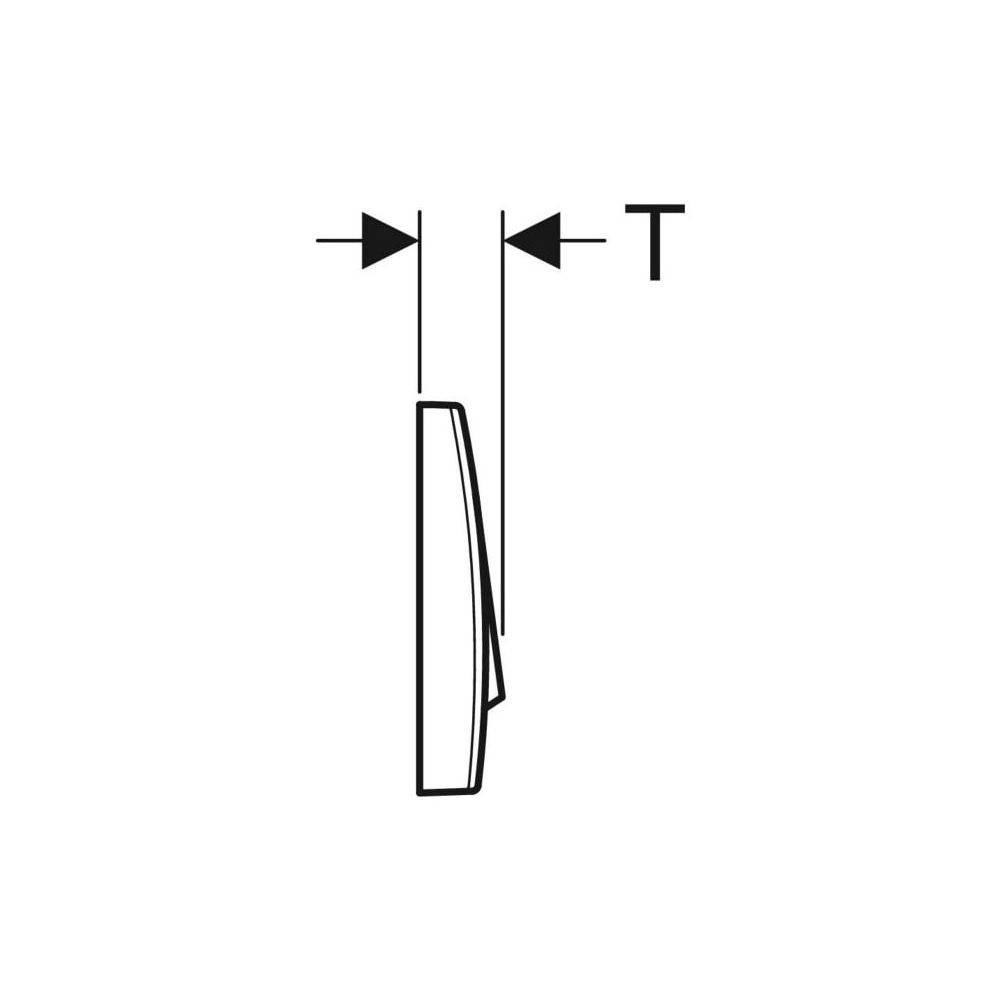 Geberit Betätigungsplatte 200F, mechanisch, Kunststoff, Weiß glänzend, 115222111
