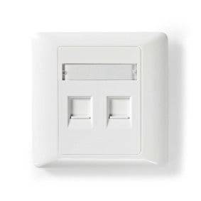 N CCGB89760WT - Leerdose mit Frontplatte für 2x Keystone Modul