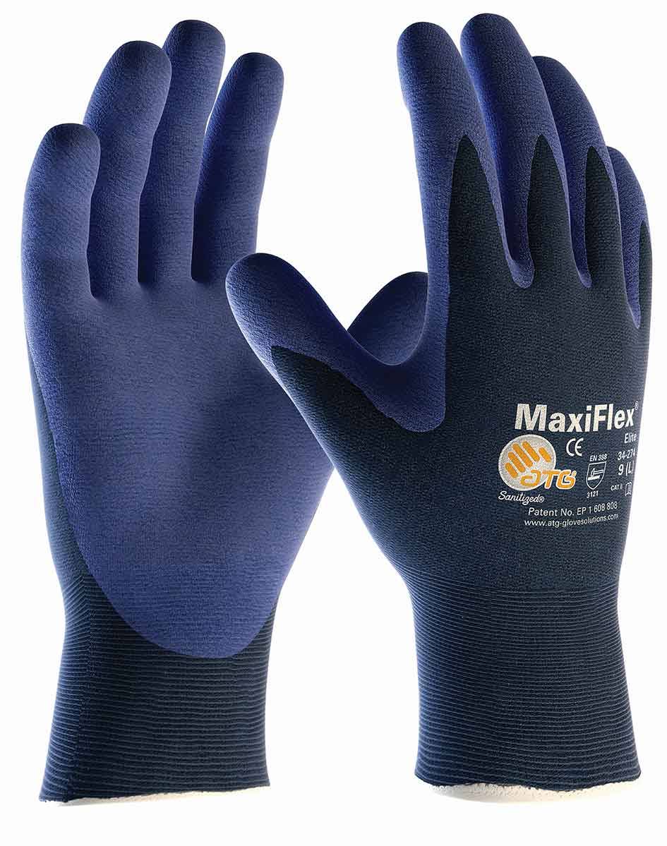 ATG Strickhandschuh MaxiFlex® Elite, Kategorie II, Nylon, 240mm, Größe 6