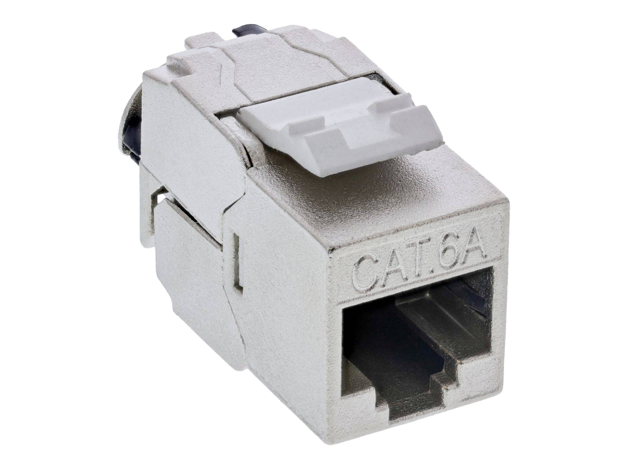 InLine® Keystone RJ45 Buchse Slim, SNAP-In, Cat.6A, integrierter Kabelbinder