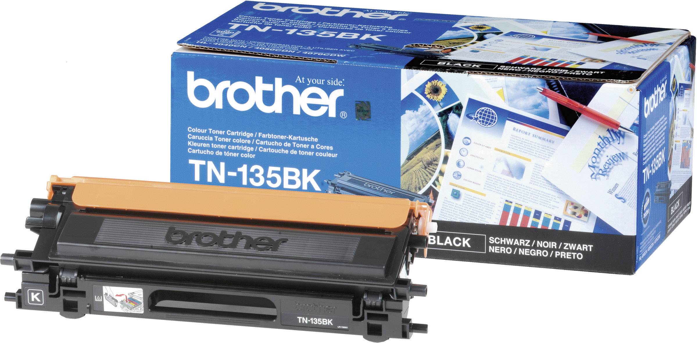Brother Toner TN-135BK Original Schwarz 5000 Seiten TN135BK