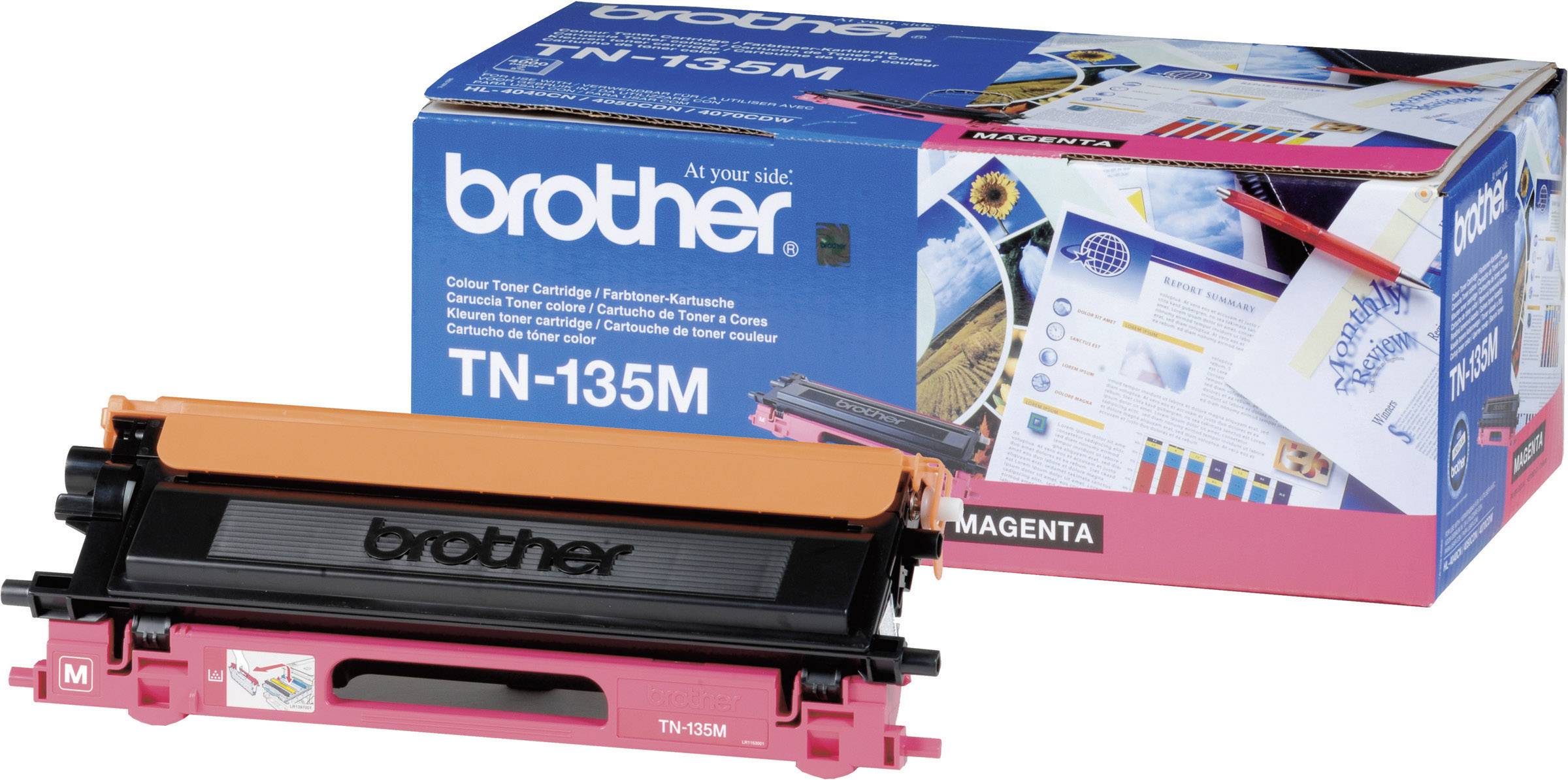 Brother TN135M - Magenta - Original - Tonerpatrone - für Brother DCP-9040, 9042, 9045, HL-4040, 4050, 4070, MFC-9420, 94