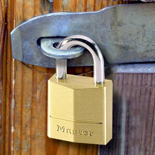MasterLock 20 mm breites Vorhngeschloss aus Massivmessing, Luggage key lock, Jede Marke, Messing,
