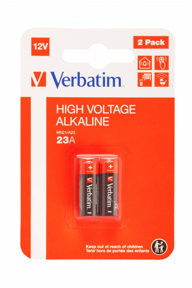Verbatim Batterie 2 x A23 - Alkalisch