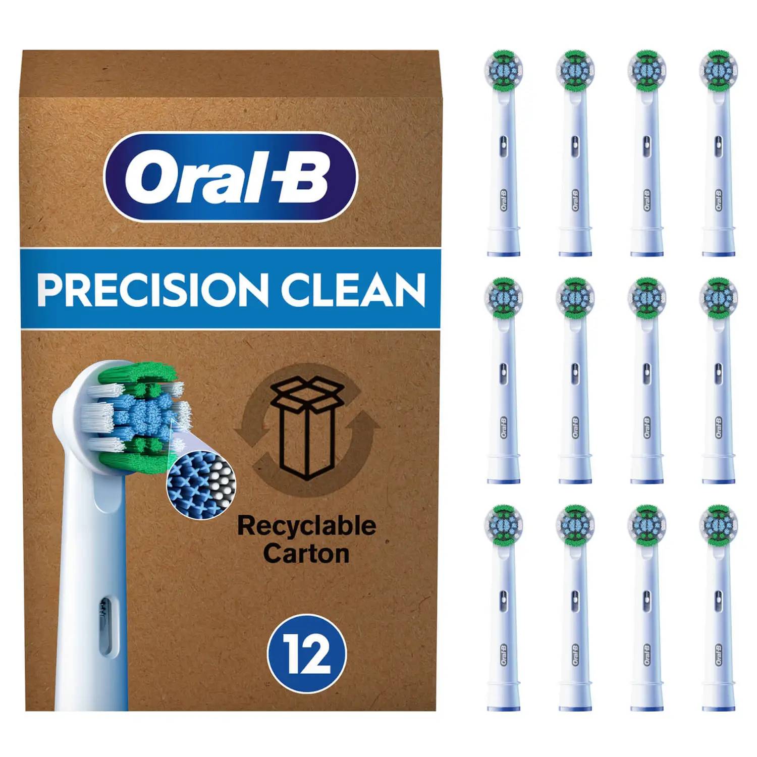 Oral-B Precision Clean , 12 Stück(e), Weiß, 3 Monat( e), Oral-B, Box