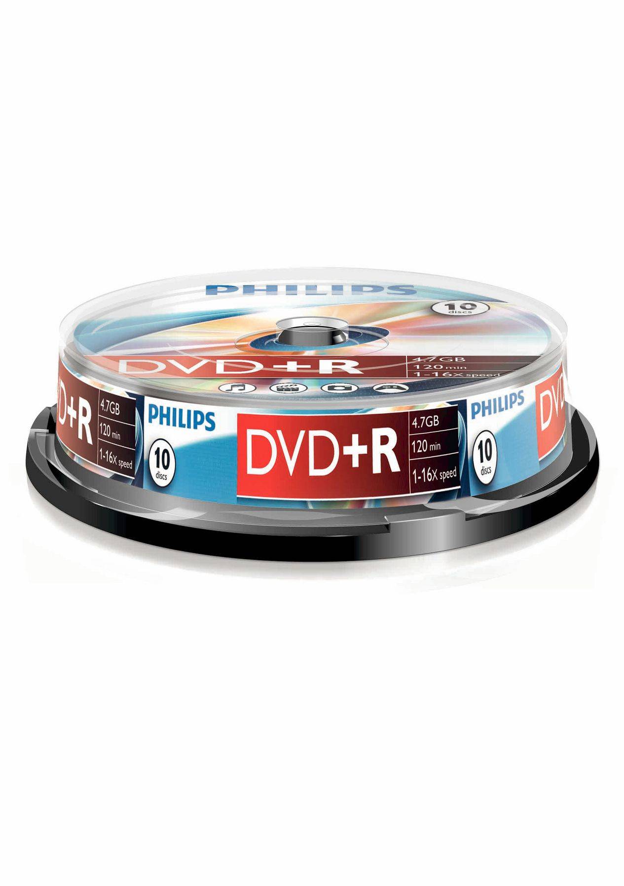 Philips DVD+R 4,7GB 10pcs spindel 16x
