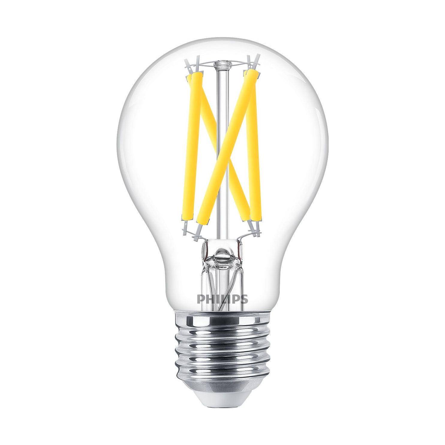 Philips Master LED E27 Birne Fadenlampe Klar 7.2W 1055lm - 922-927 Dim To Warm | Höchste Farbwiedergabe - Dimmbar -