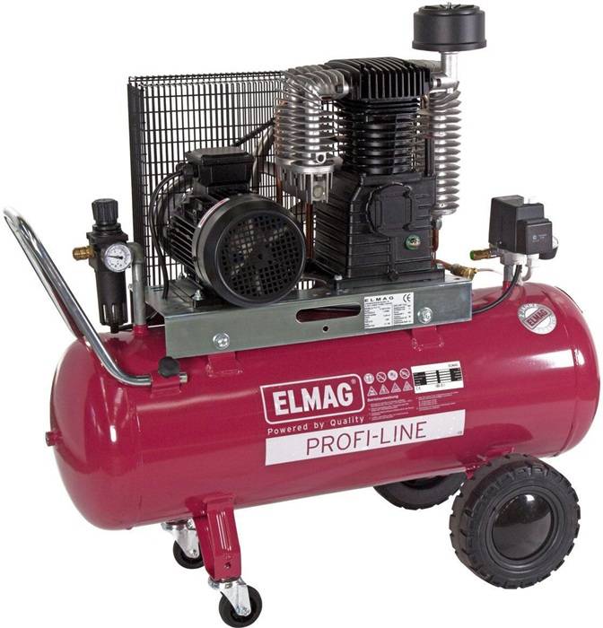 Kompressor PL 600/10/100 D 600l/min 10bar 4kW 400V Behältervolumen 100l