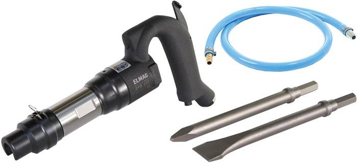 Druckluftminiabbruchhammerset EPS 220 Meißel 6-kant 12,4mm ELMAG