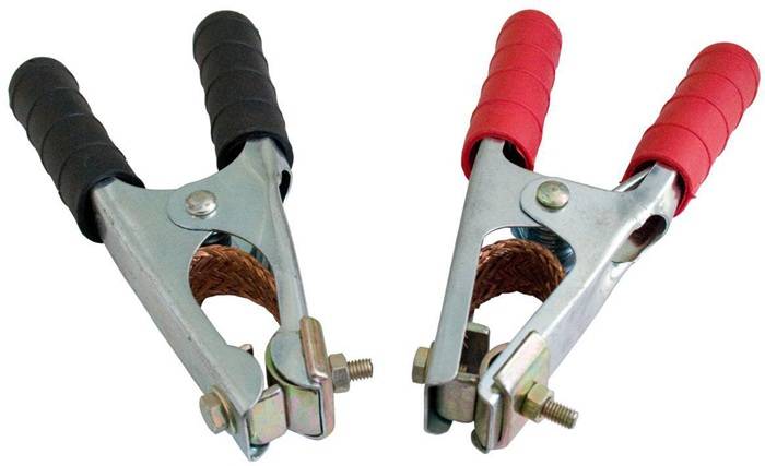 Polklemmenset 600A Länge 165mm je 1x rot + schwarz SB ELMAG