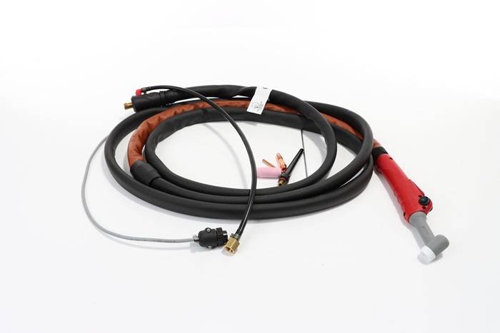 WIG-Schlauchpaket SR 26/4m-HF U/D-flexibler Kopf f.TIG SOUND´s o.Wasserkühlung