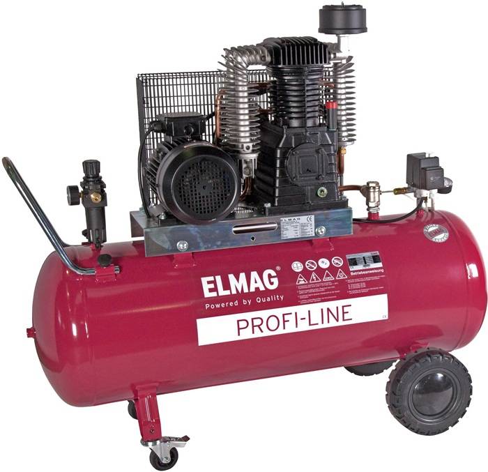 Kompressor PL 840/10/200 D 850l/min 10bar 5,5kW 400V Behältervolumen 200l