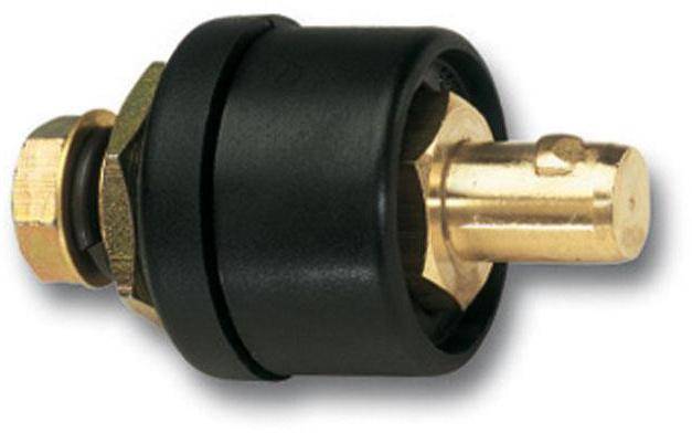Einbaustecker 35/50/70qm Zapfen-D.13mm schwarz ELMAG