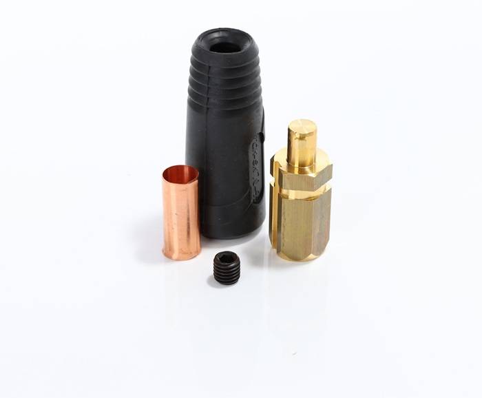 Schweißkabelstecker 50/70/95qm Zapfen-D.13mm schwarz ELMAG